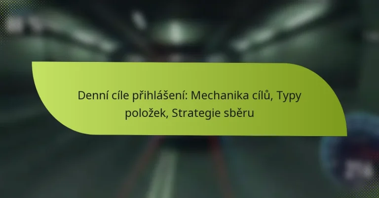 Denní cíle přihlášení: Mechanika cílů, Typy položek, Strategie sběru