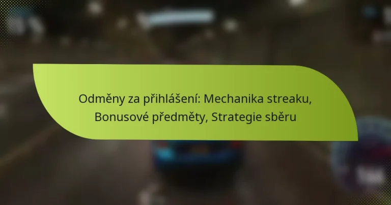 Odměny za přihlášení: Mechanika streaku, Bonusové předměty, Strategie sběru